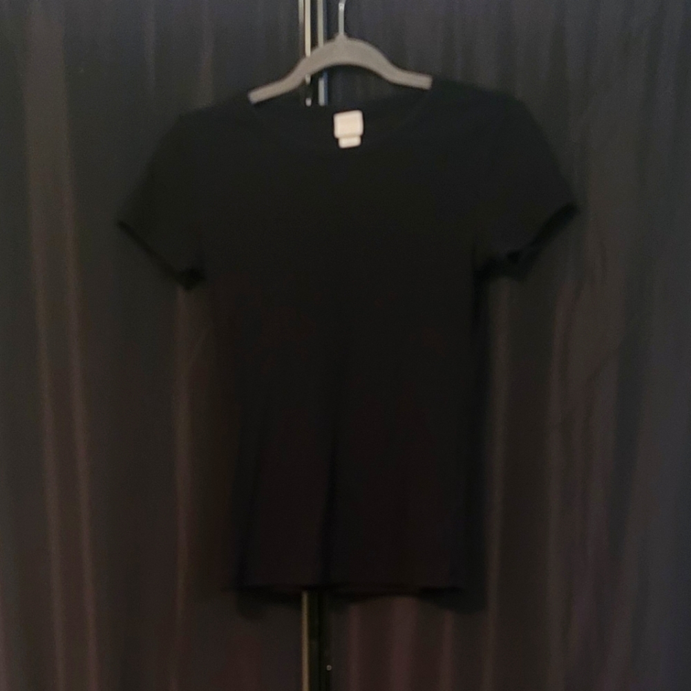 H&M ribbed black t shirt, xs
